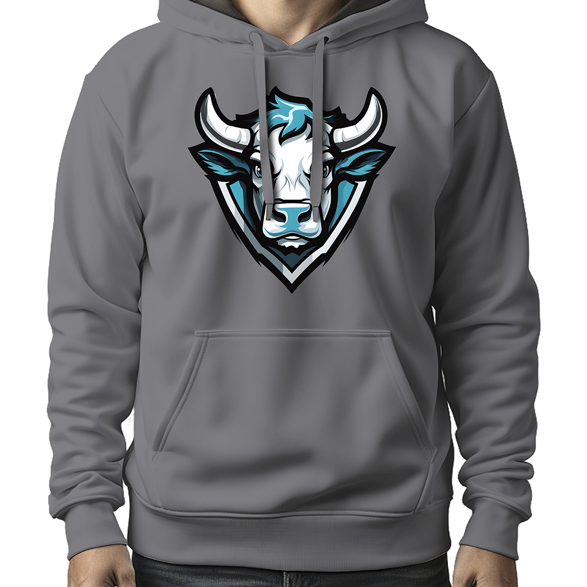 MOLETOM MASCULINO BLUE COW