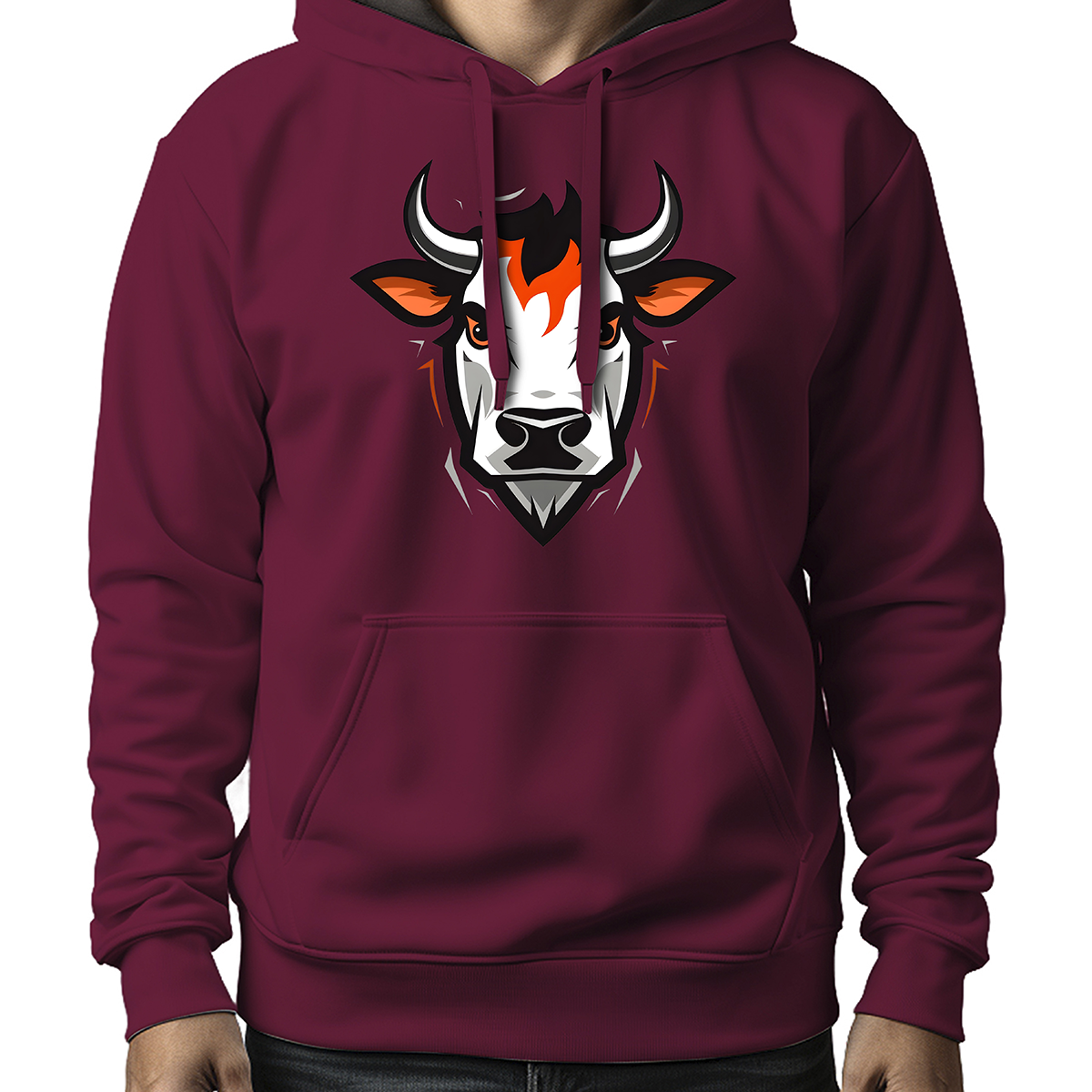 MOLETON MASCULINO ORANGE COW
