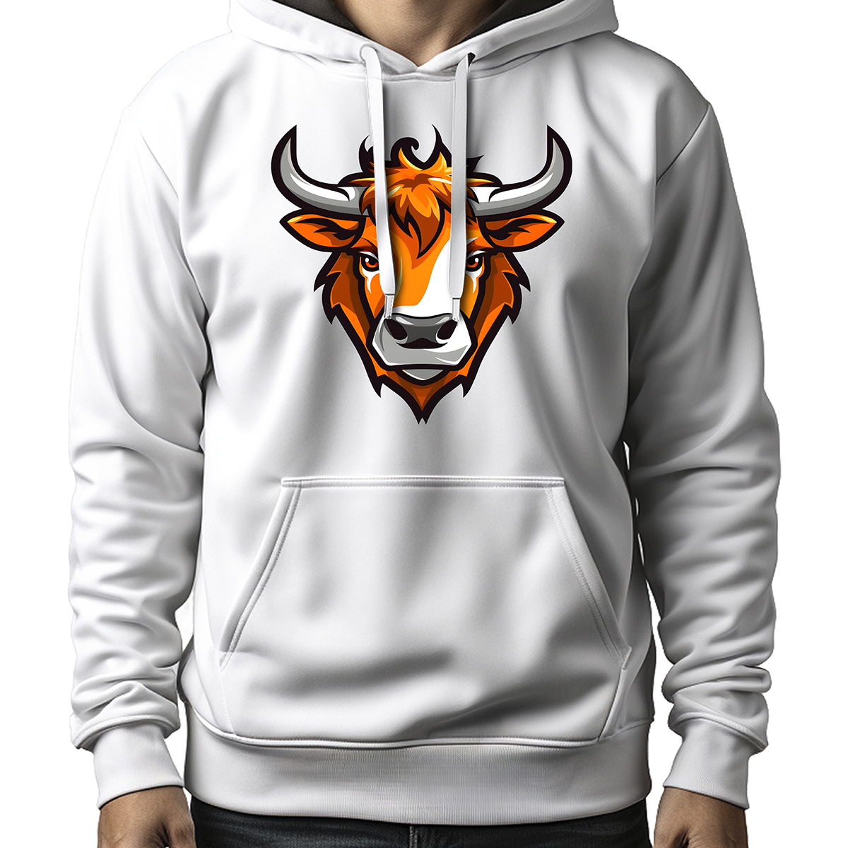 MOLETON MASCULINO ORANGE BULL