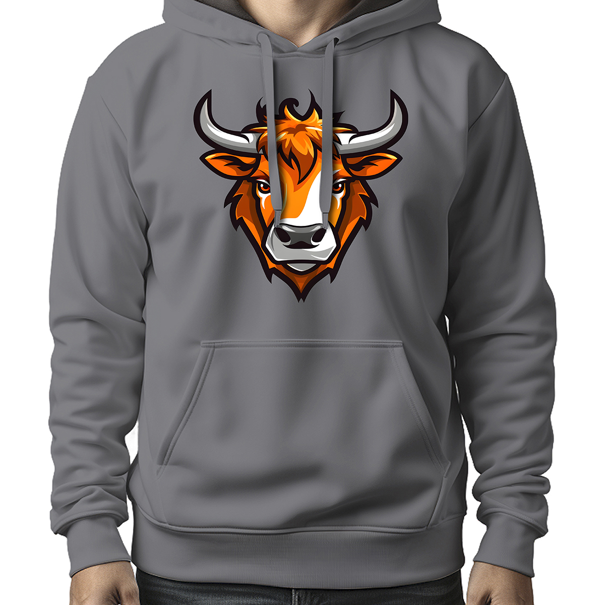 MOLETON MASCULINO ORANGE BULL