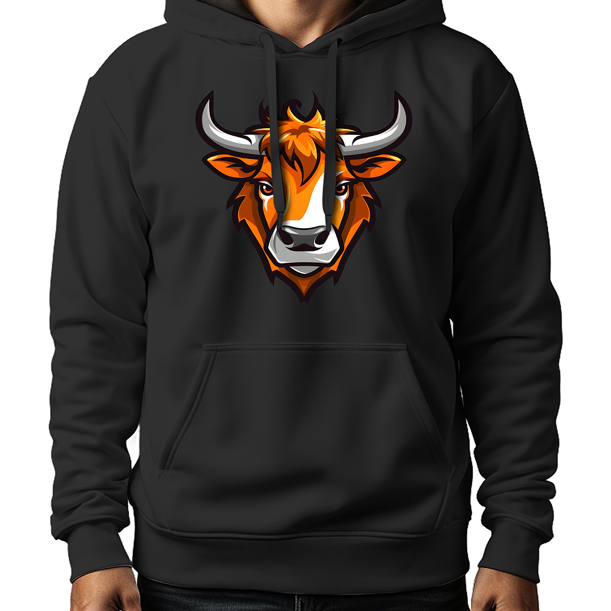 MOLETON MASCULINO ORANGE BULL