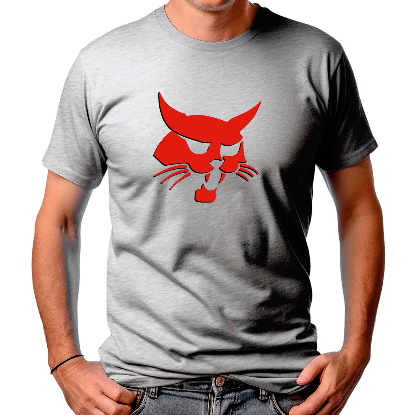 CAMISETA MASCULINA BOBCAT FACE