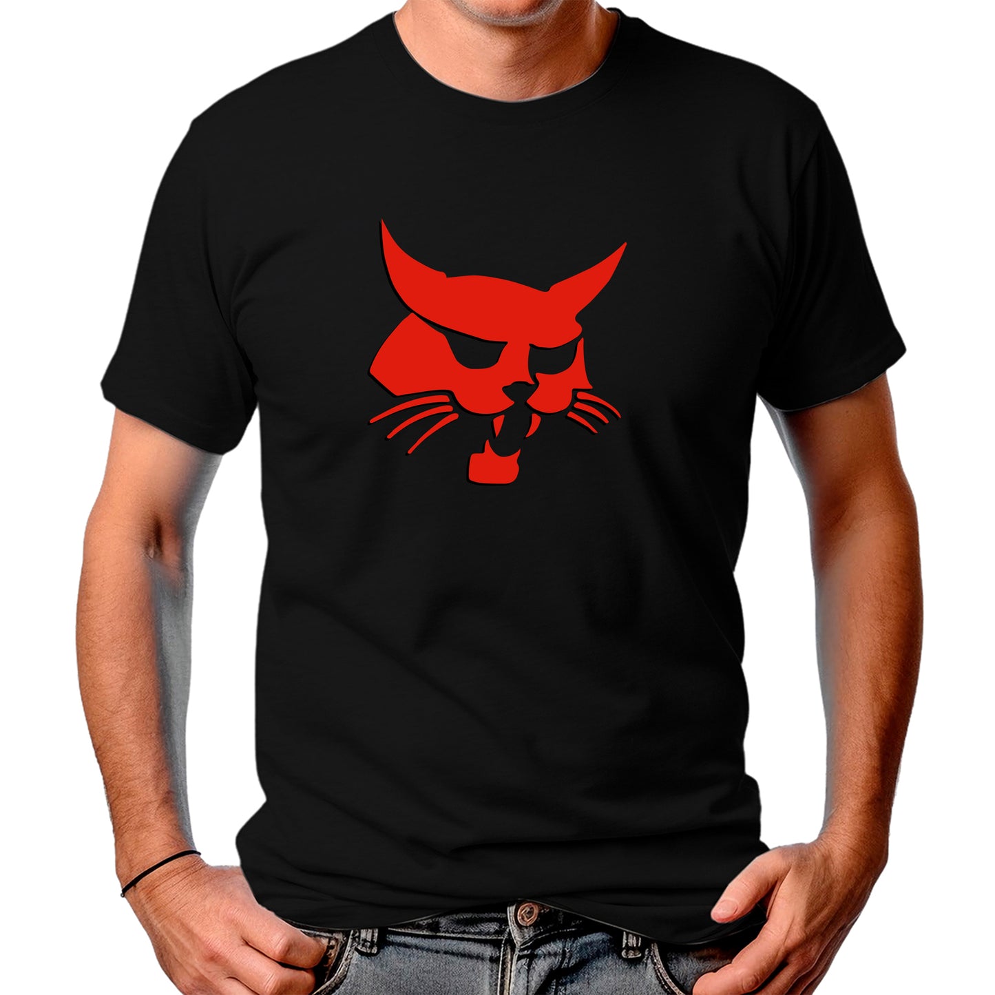 CAMISETA MASCULINA BOBCAT FACE