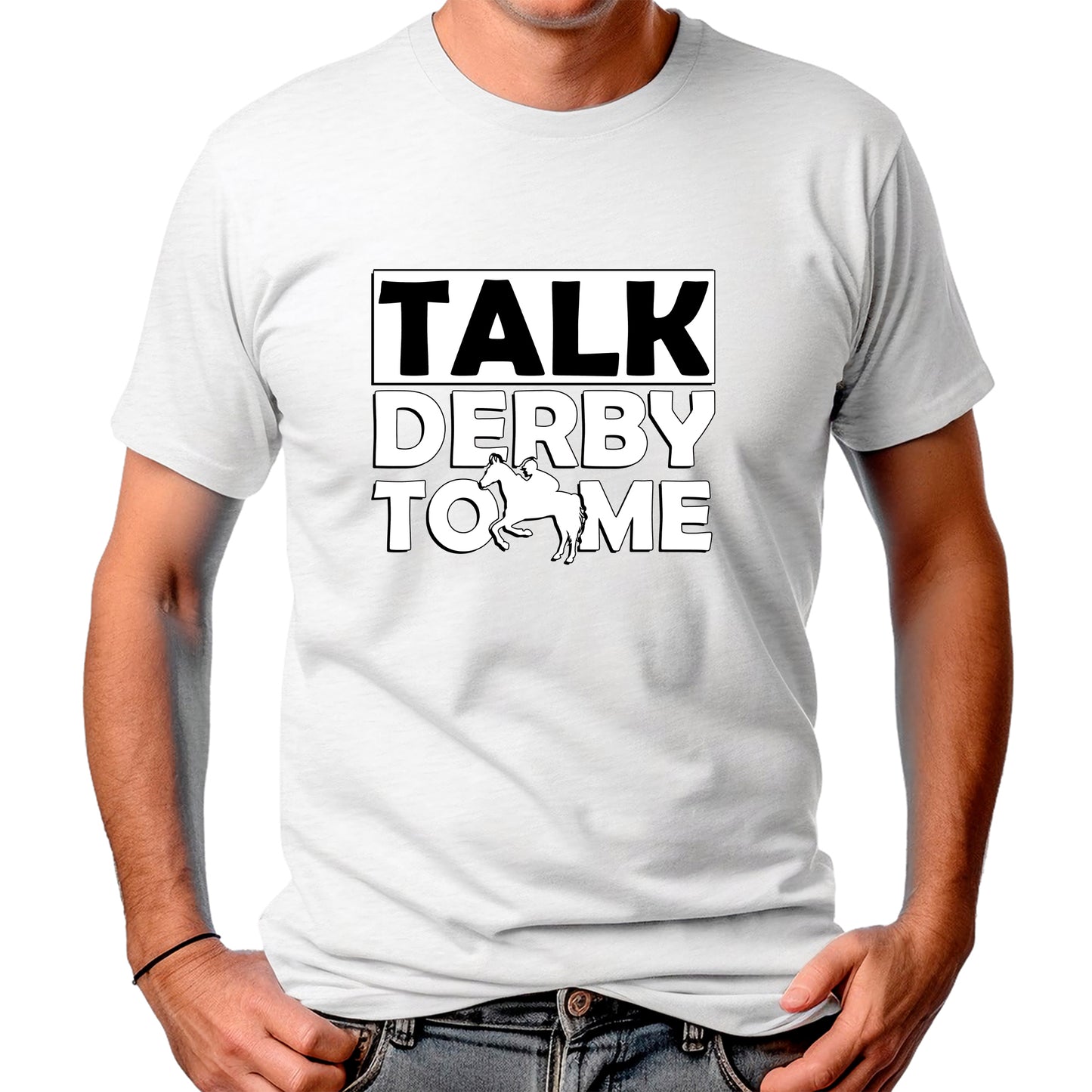 CAMISETA MASCULINA TALK DERBY TO ME