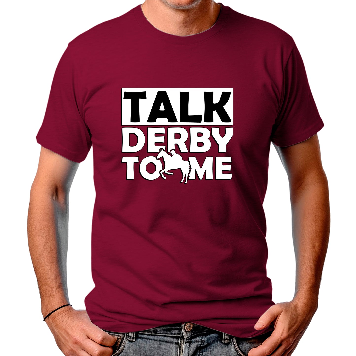 CAMISETA MASCULINA TALK DERBY TO ME