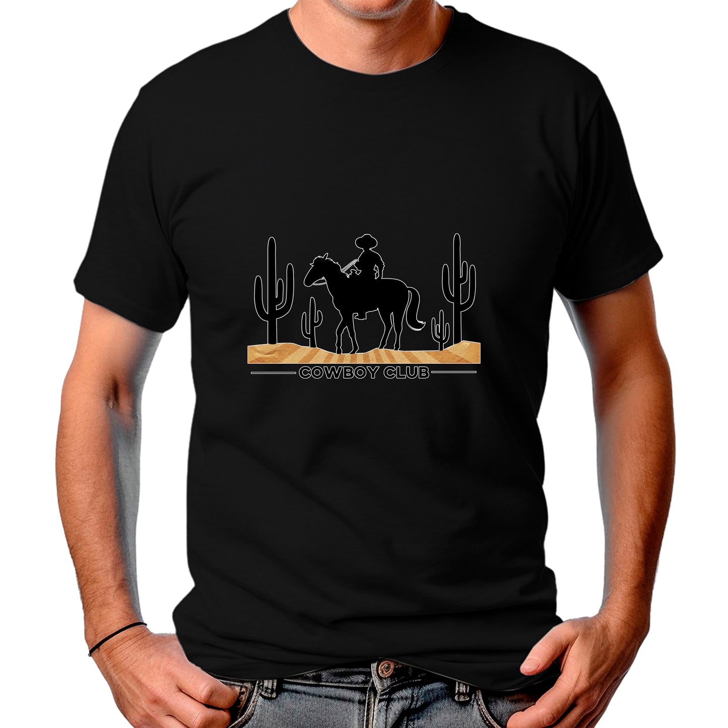 CAMISETA MASCULINA COWBOY CLUB