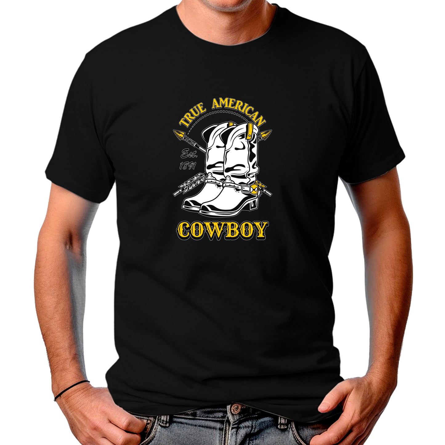 CAMISETA MASCULINA TRUE AMERICAN COWBOY