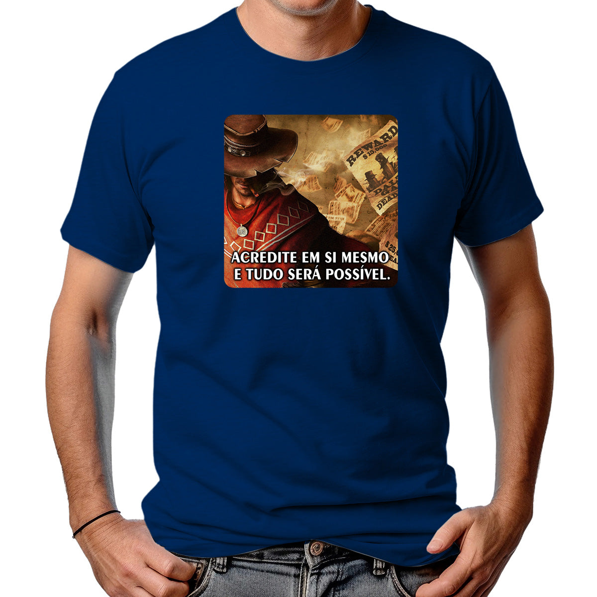 CAMISETA MASCULINA ACREDITE EM SI
