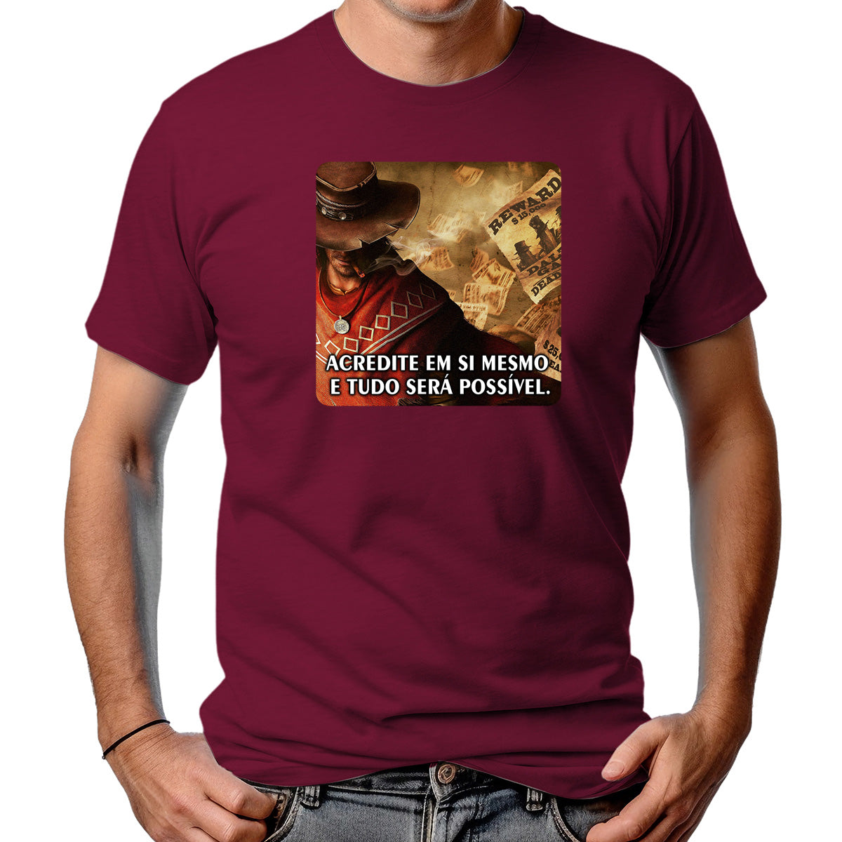 CAMISETA MASCULINA ACREDITE EM SI