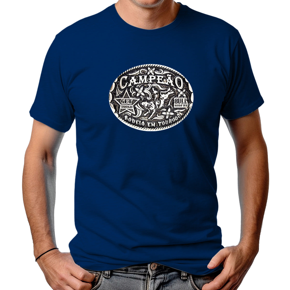CAMISETA MASCULINA CAMPEÃO RODEIO