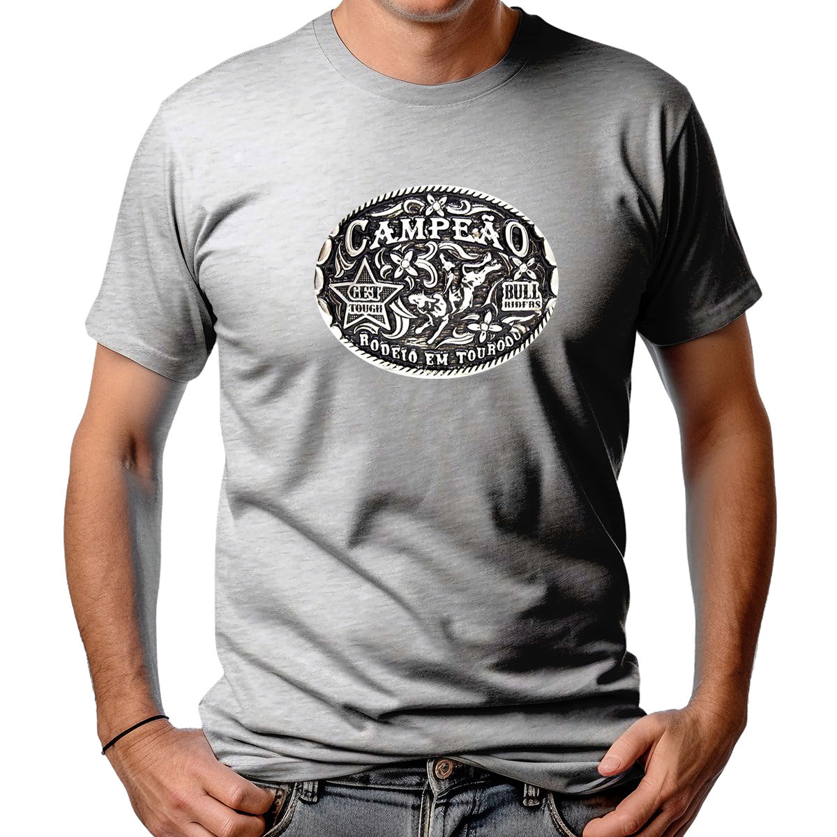 CAMISETA MASCULINA CAMPEÃO RODEIO