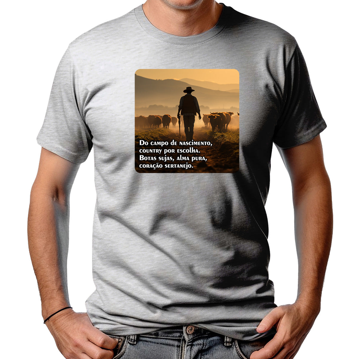 CAMISETA MASCULINA COWBOY VERDADEIRO