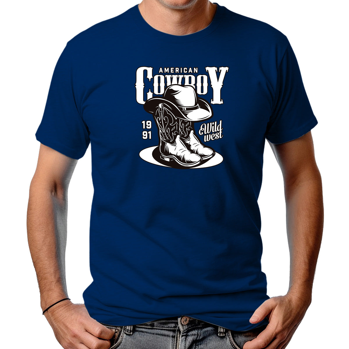 CAMISETA MASCULINA AMERICAN COWBOY BOOTS