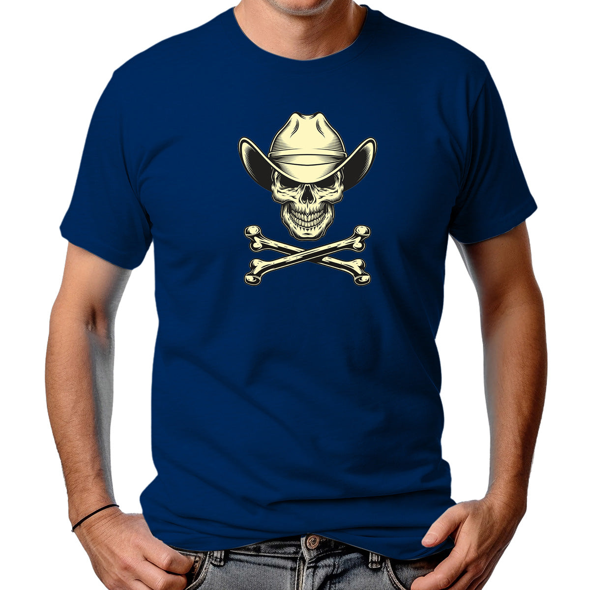 CAMISETA MASCULINA SKULL AND BONES