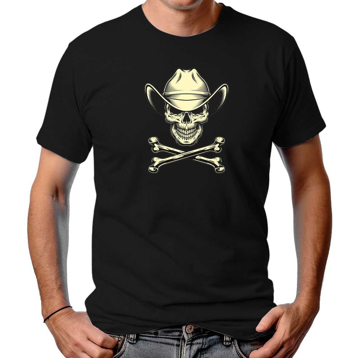 CAMISETA MASCULINA SKULL AND BONES