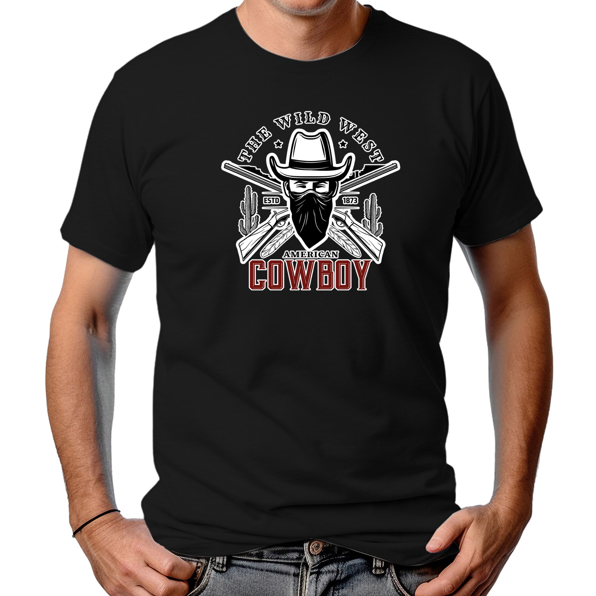CAMISETA MASCULINA THE WILD WEST