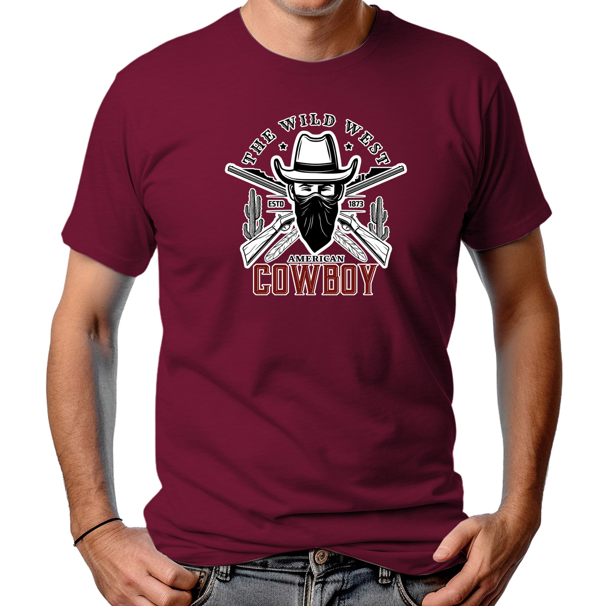 CAMISETA MASCULINA THE WILD WEST