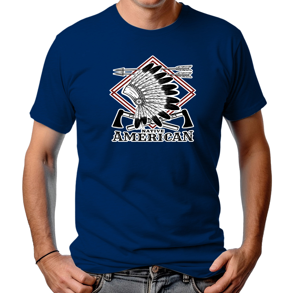 CAMISETA MASCULINA NATIVE AMERICAN