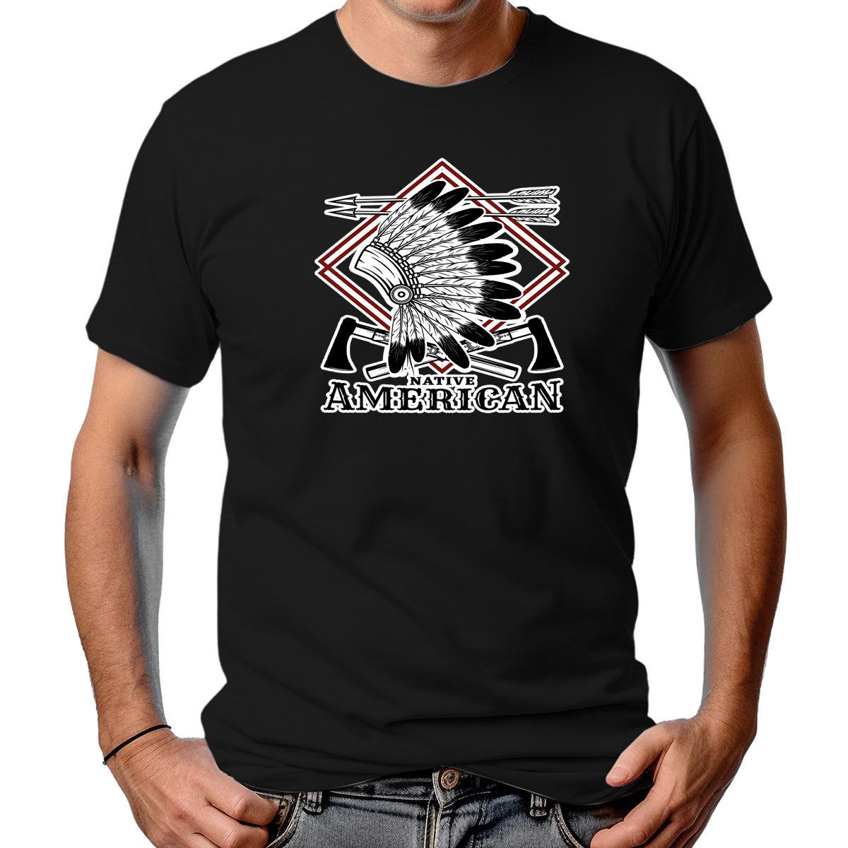 CAMISETA MASCULINA NATIVE AMERICAN