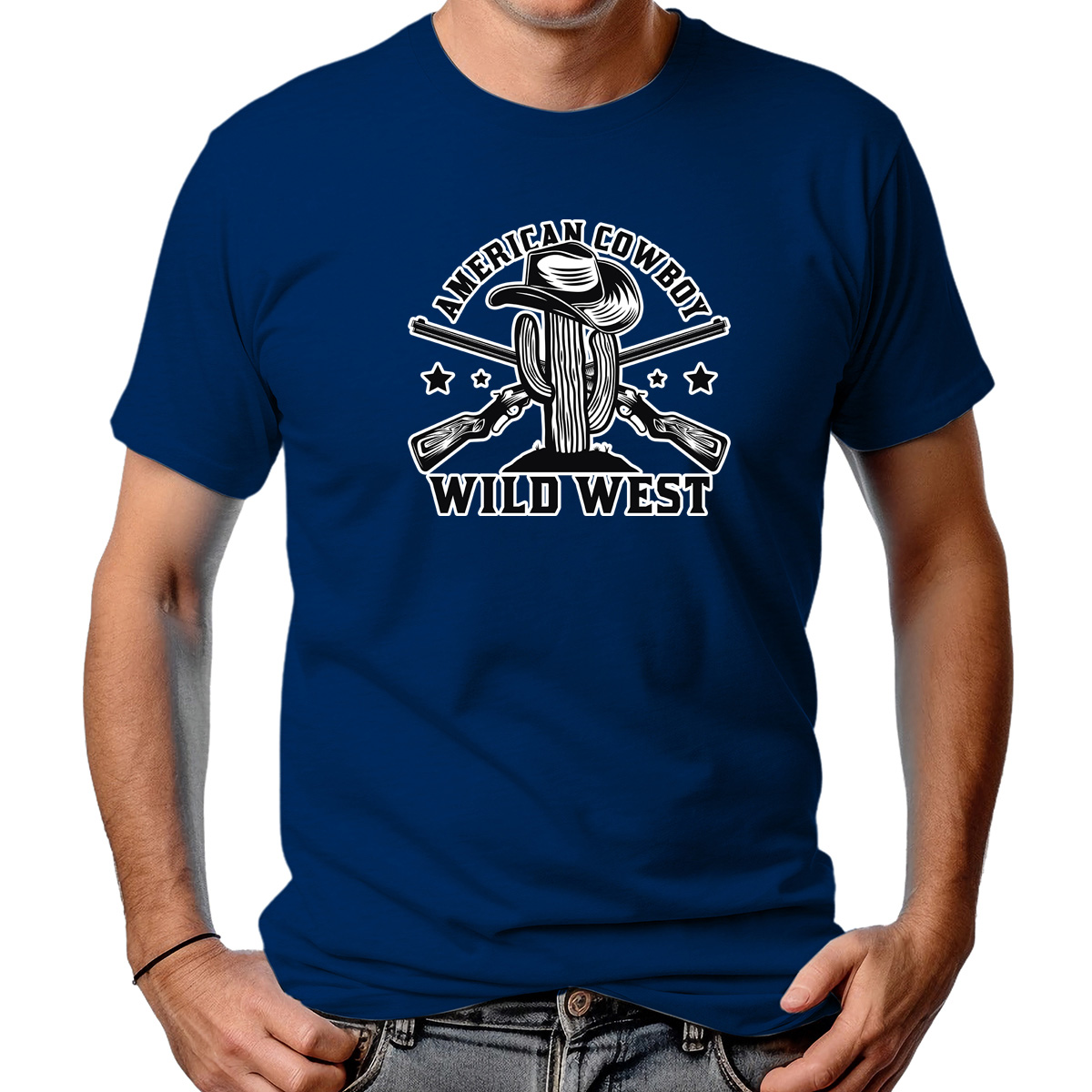 CAMISETA MASCULINA AMERICAN COWBOY WILD WEST