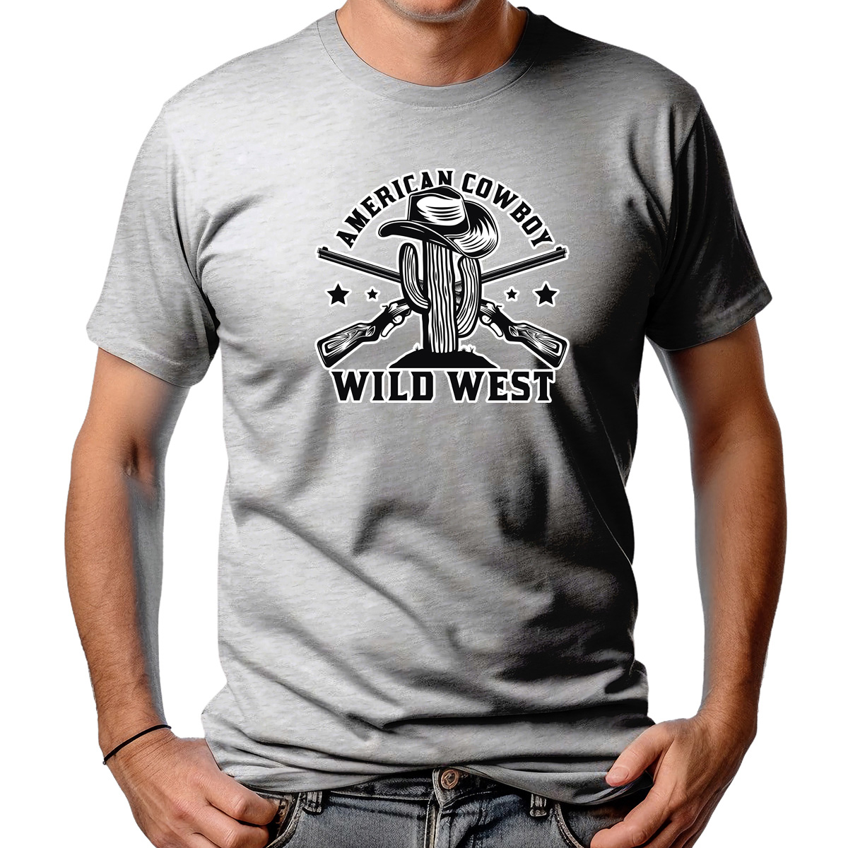 CAMISETA MASCULINA AMERICAN COWBOY WILD WEST