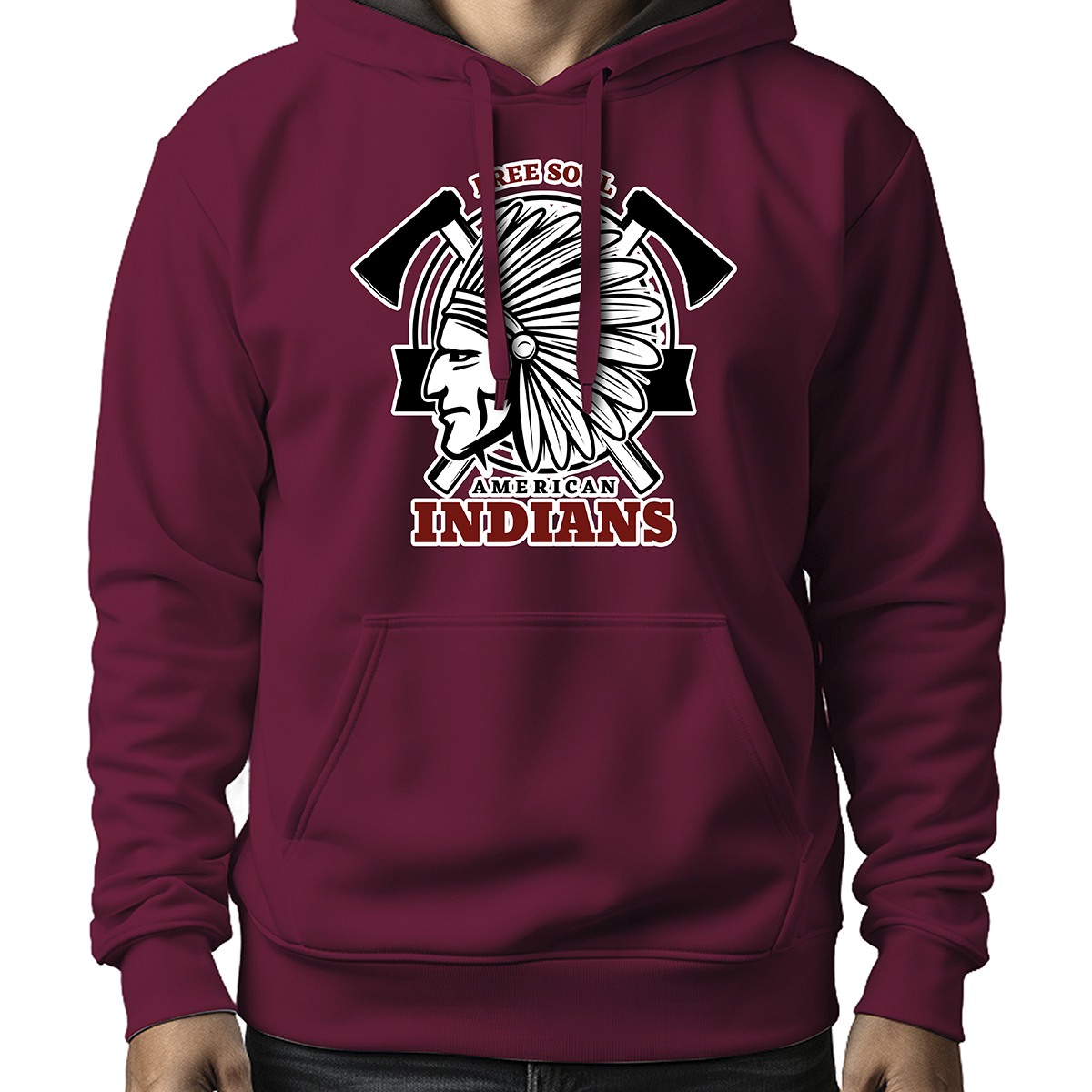 MOLETOM MASCULINO FREE SOUL AMERICAN INDIANS
