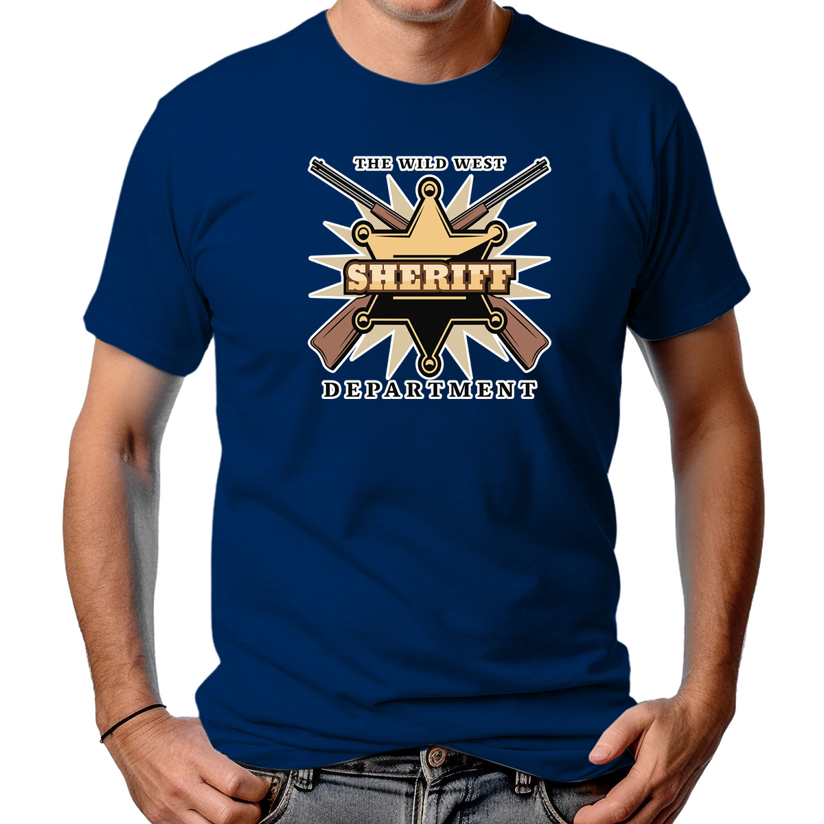 CAMISETA MASCULINA SHERIFF WILD WEST