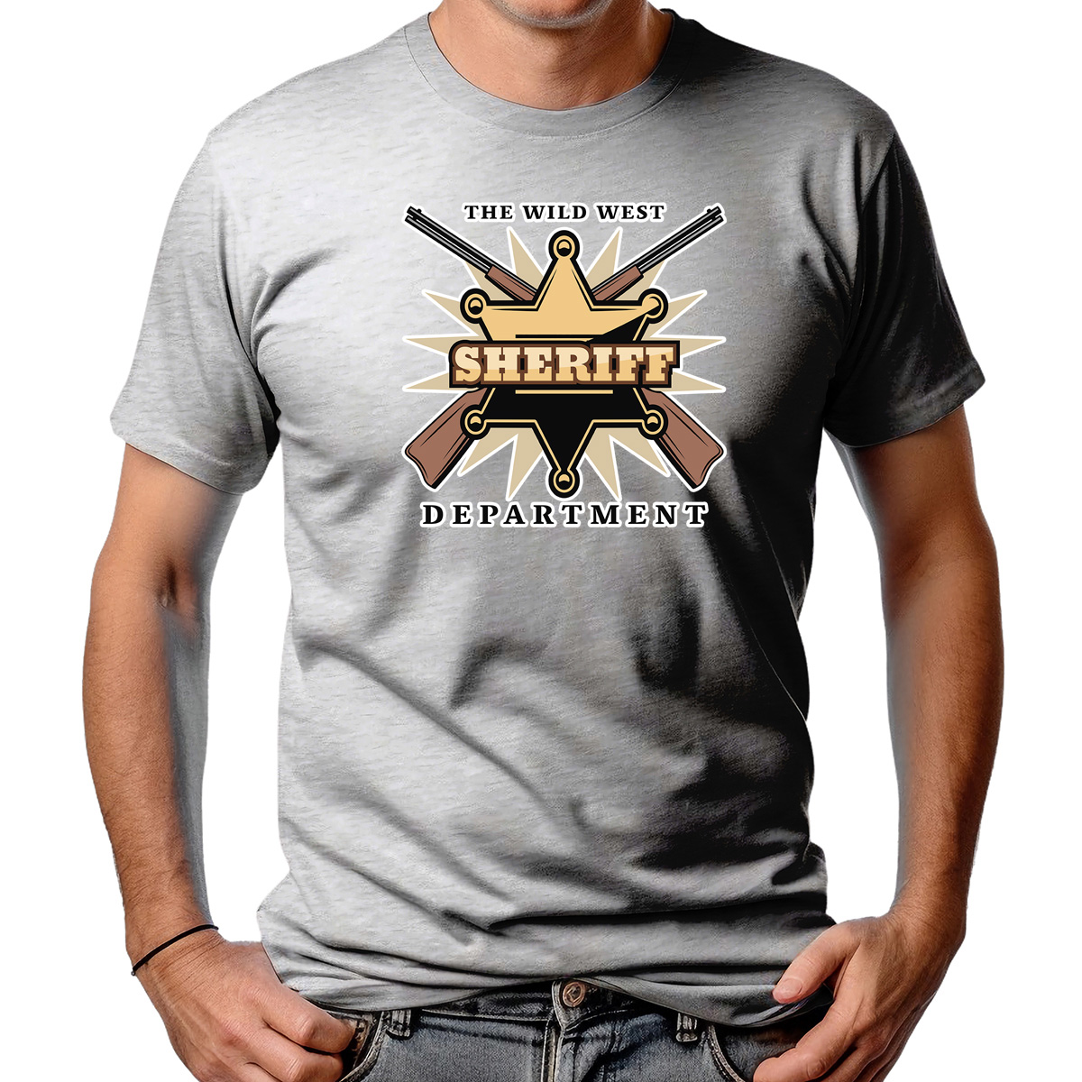 CAMISETA MASCULINA SHERIFF WILD WEST