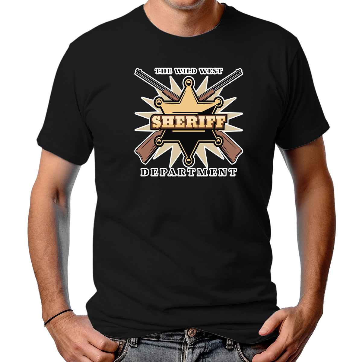CAMISETA MASCULINA SHERIFF WILD WEST