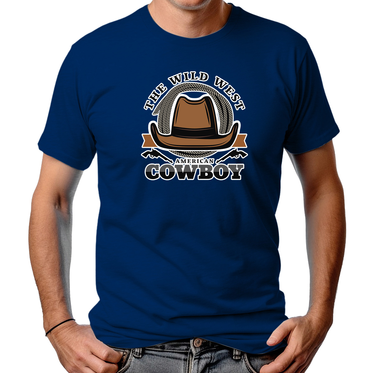 CAMISETA MASCULINA AMERICAN COWBOY WILD WEST