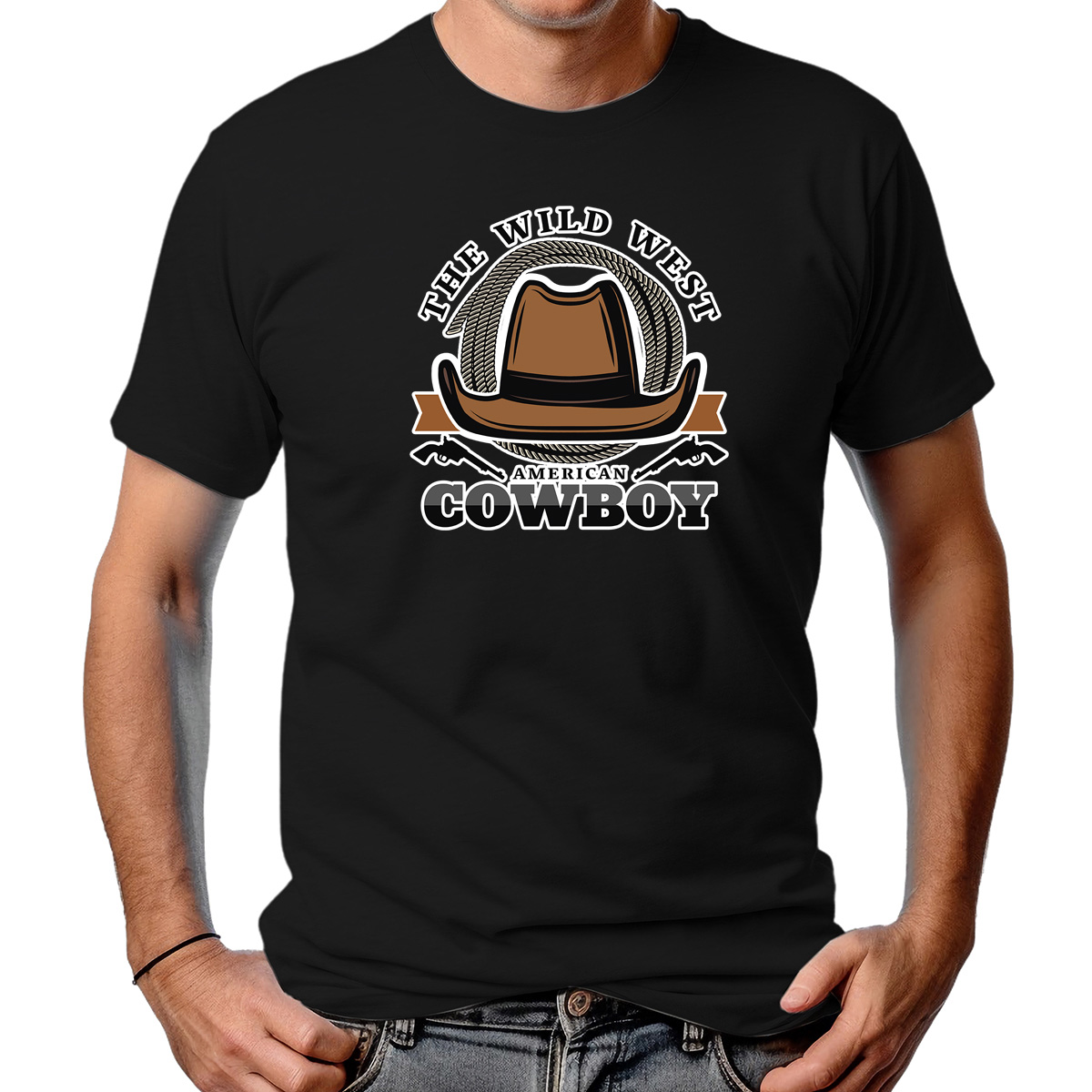 CAMISETA MASCULINA AMERICAN COWBOY WILD WEST