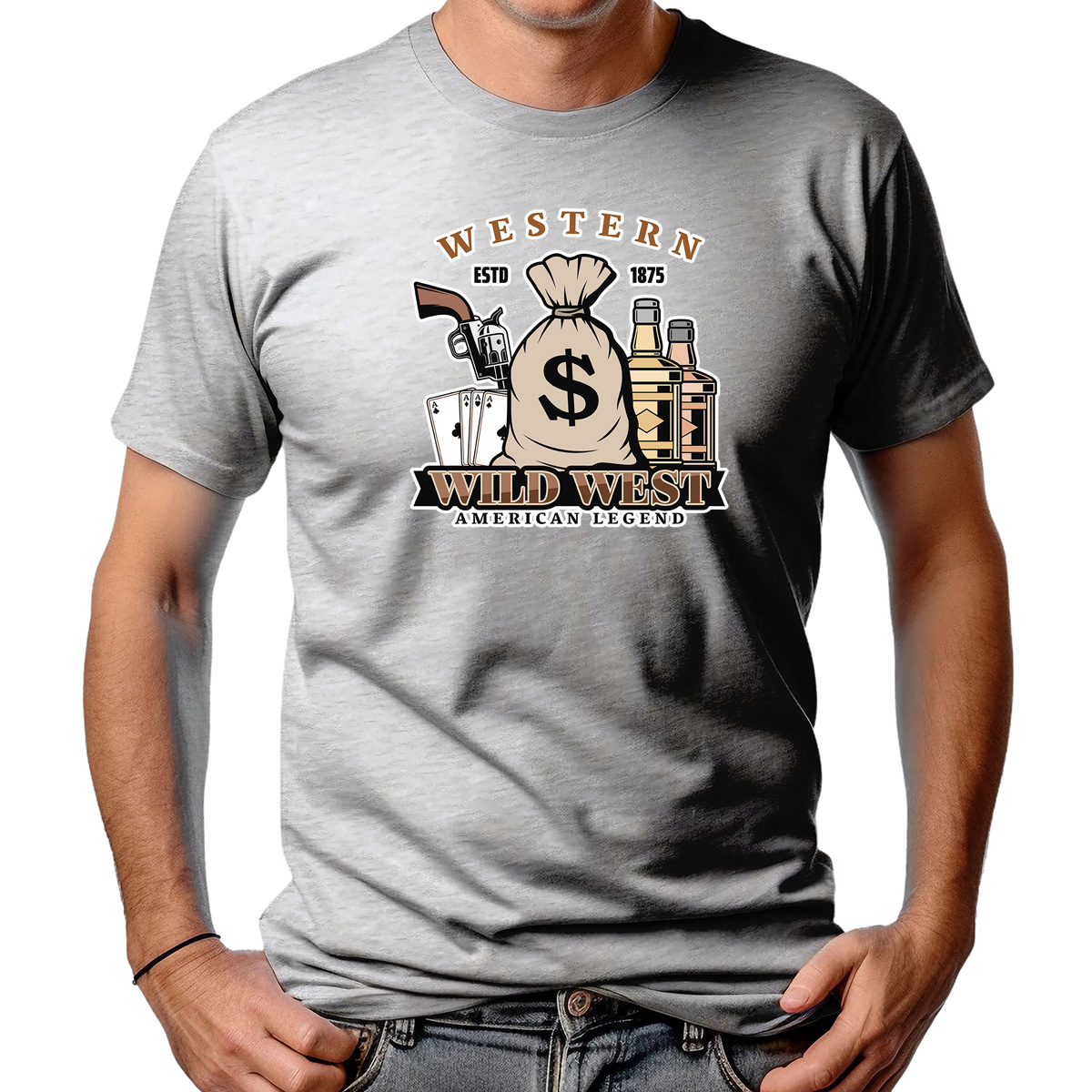 CAMISETA MASCULINA WESTERN 1875