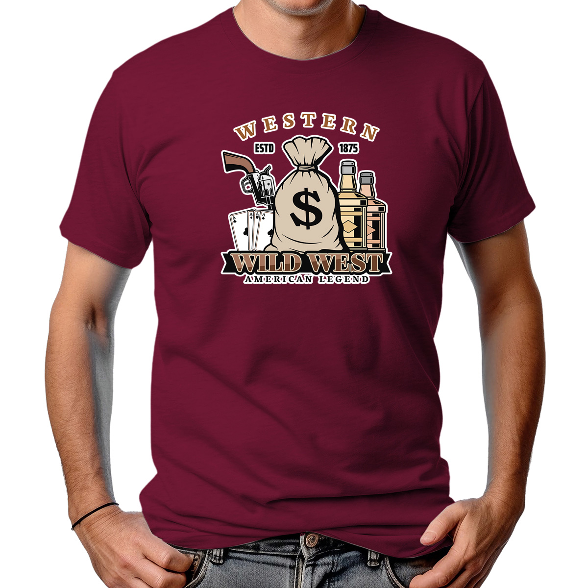 CAMISETA MASCULINA WESTERN 1875
