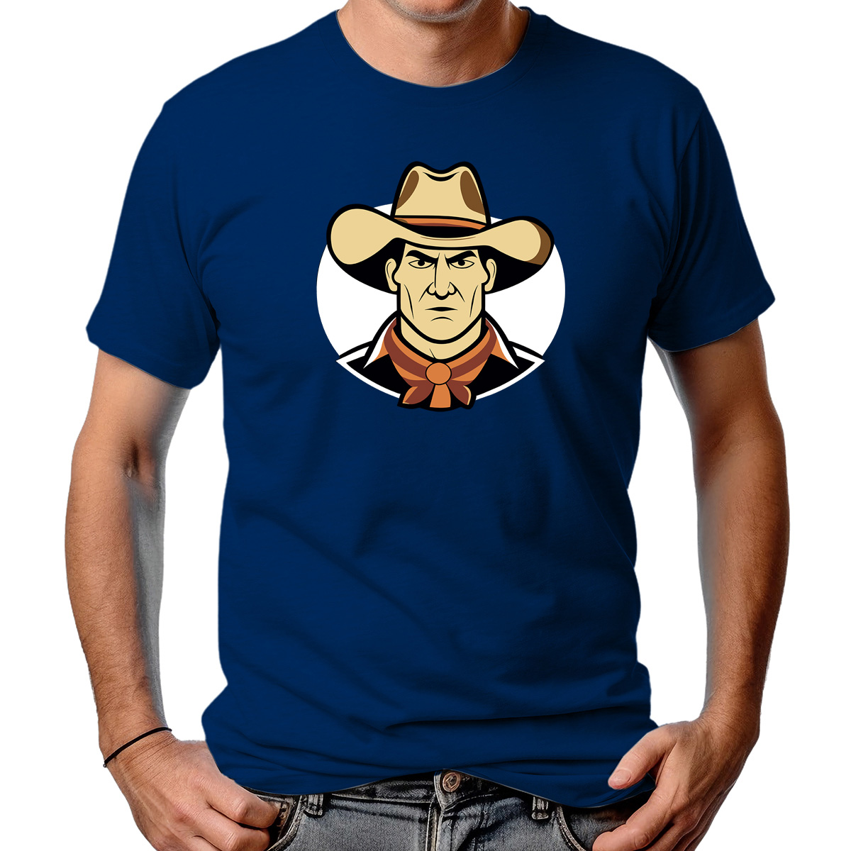 CAMISETA MASCULINA ELEGANT COWBOY