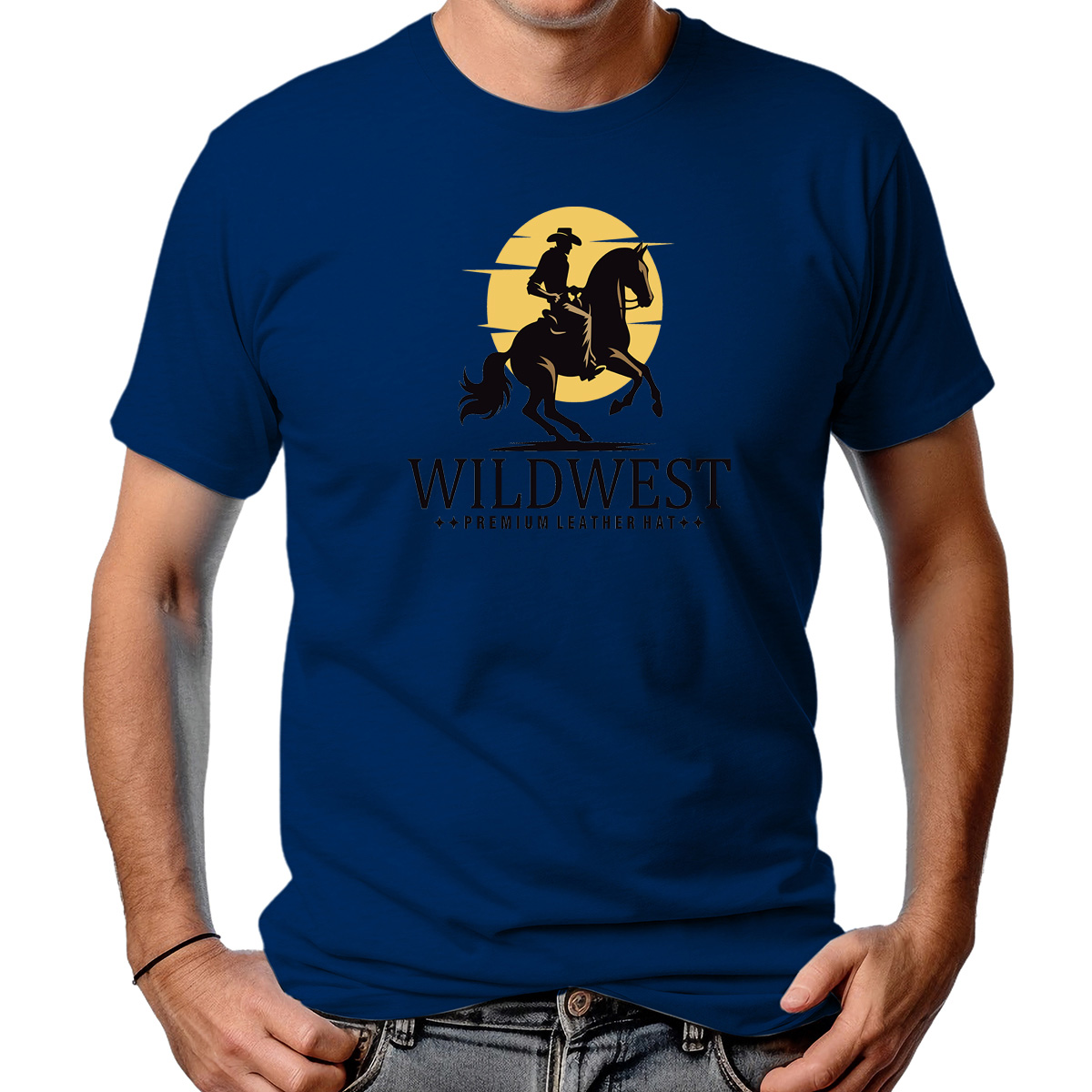 CAMISETA MASCULINA WILDWEST PREMIUM LEATHER