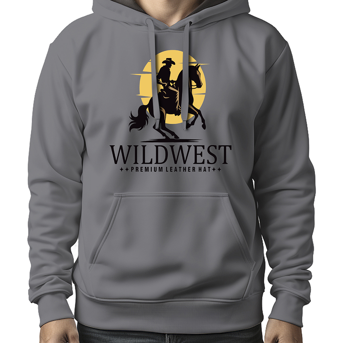 MOLETOM MASCULINO WILDWEST PREMIUM LEATHER