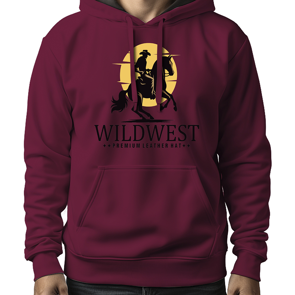 MOLETOM MASCULINO WILDWEST PREMIUM LEATHER