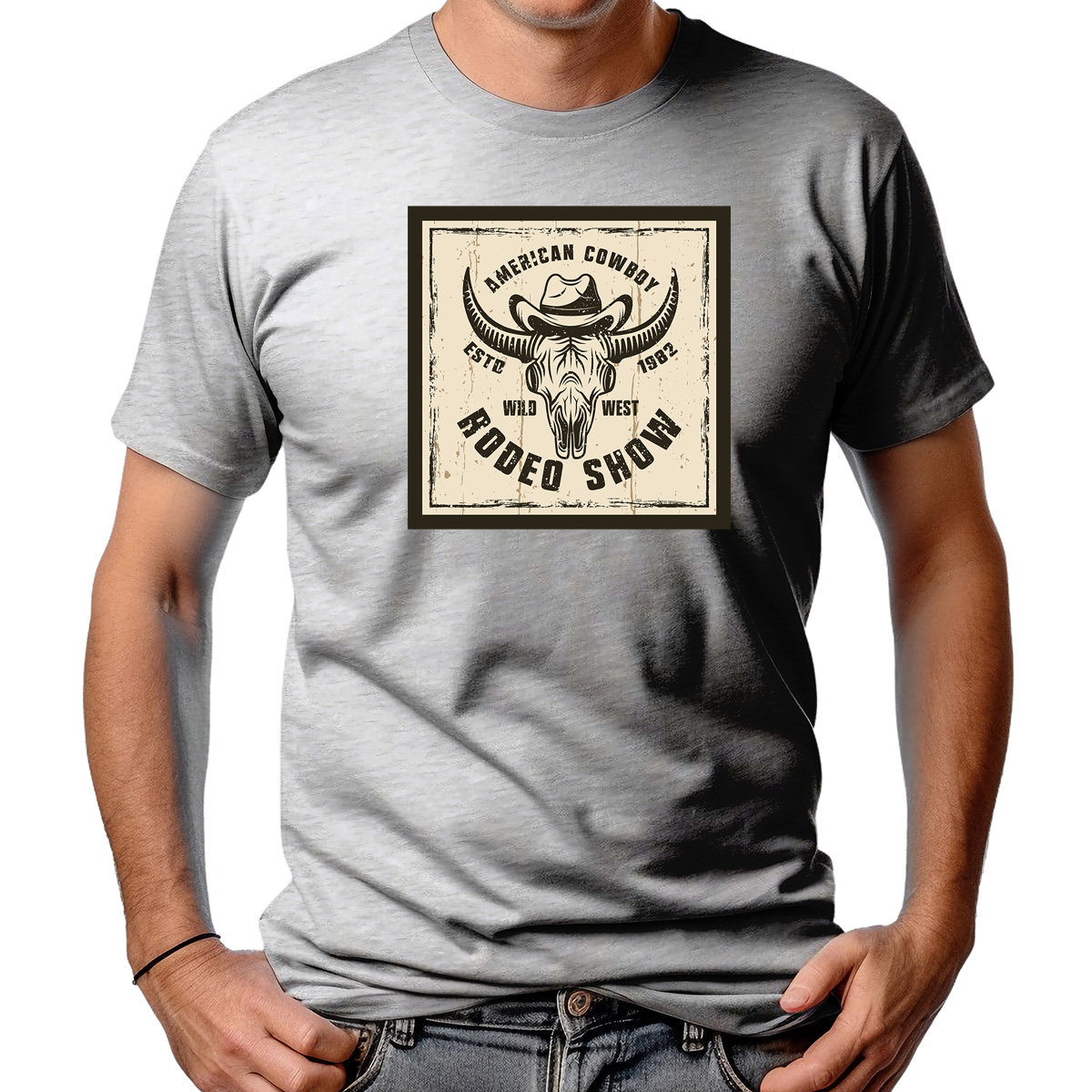 CAMISETA MASCULINA AMERICAN RODEO SHOW