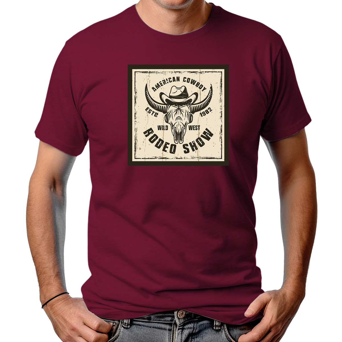 CAMISETA MASCULINA AMERICAN RODEO SHOW