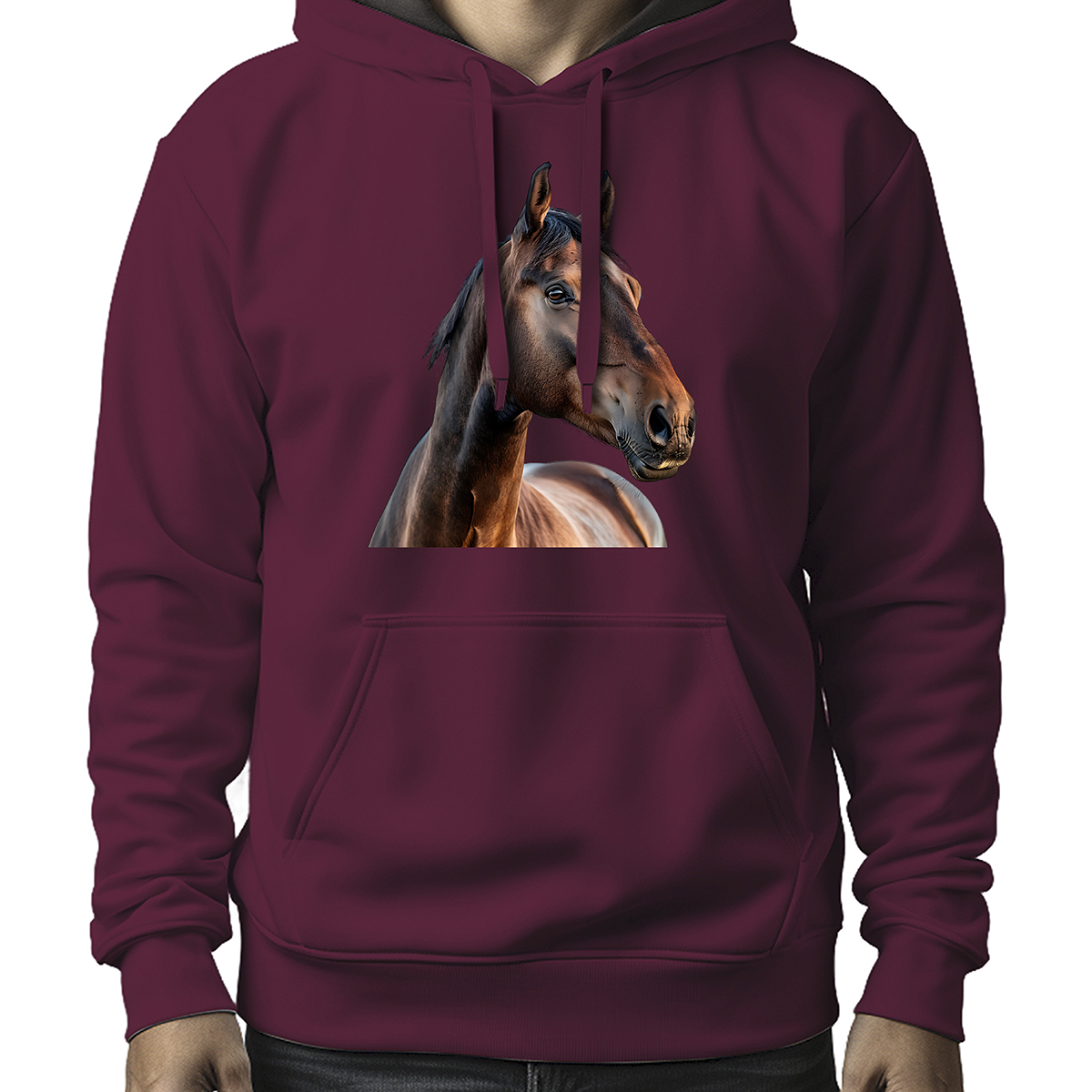 MOLETOM MASCULINO NATURAL HORSE