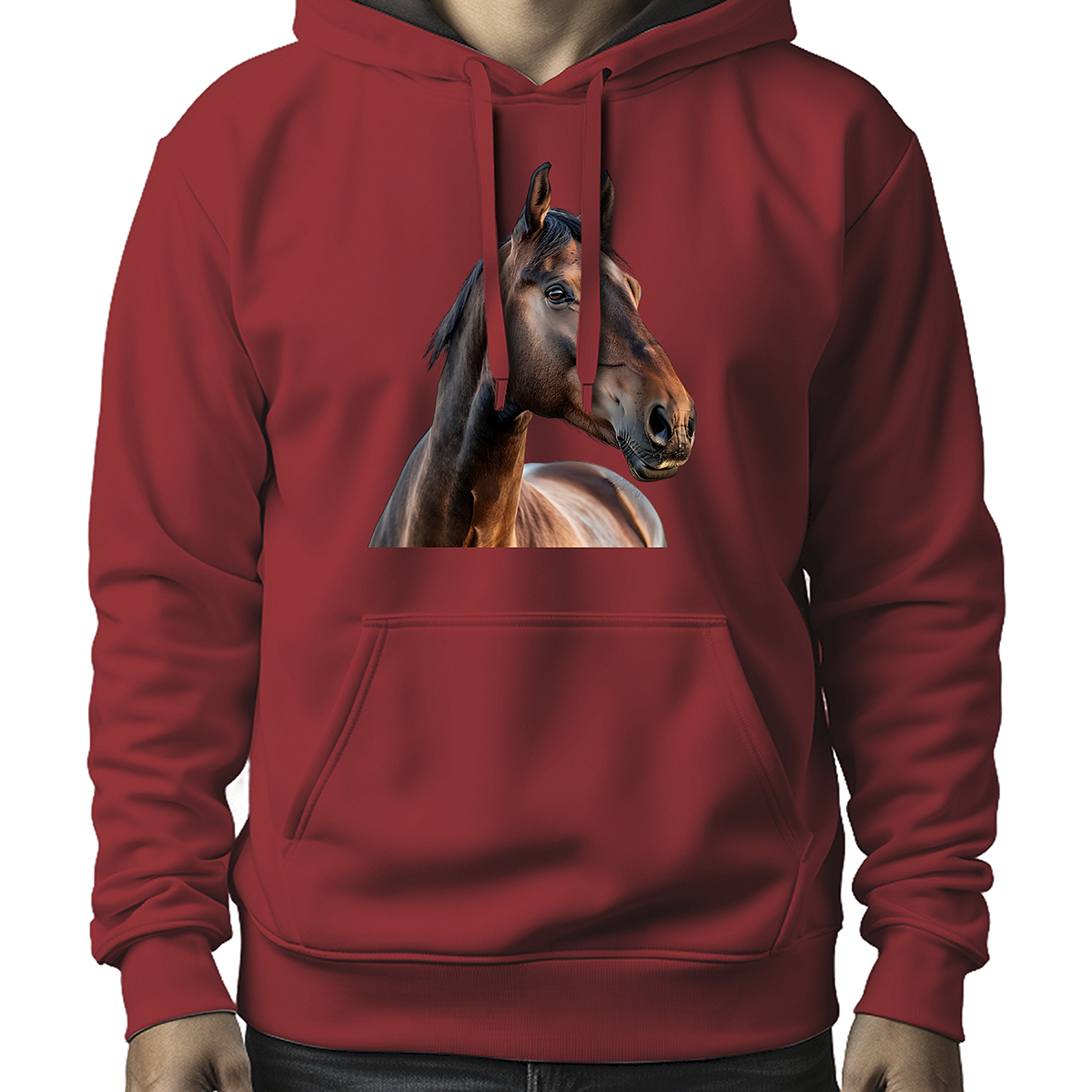 MOLETOM MASCULINO NATURAL HORSE