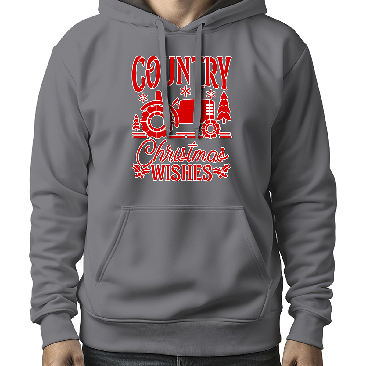 MOLETOM MASCULINO COUNTRY CHRISTMAS WISHES