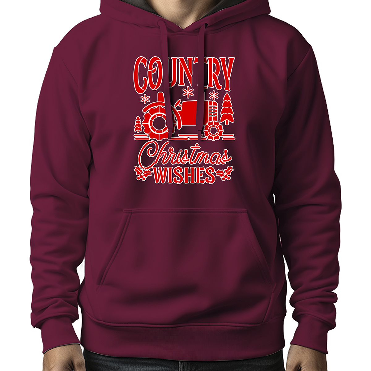 MOLETOM MASCULINO COUNTRY CHRISTMAS WISHES