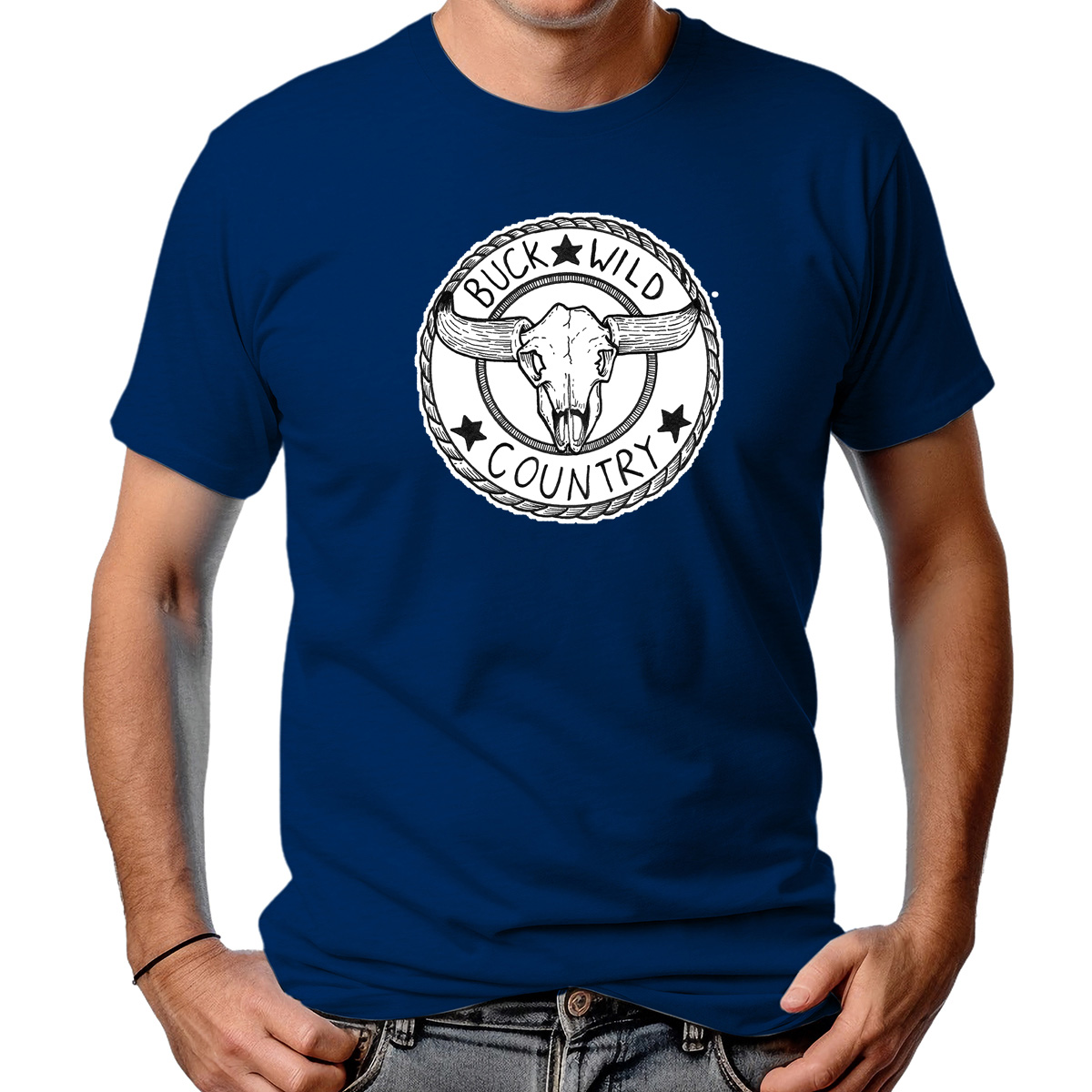 CAMISETA MASCULINA BUCK WILD COUNTRY