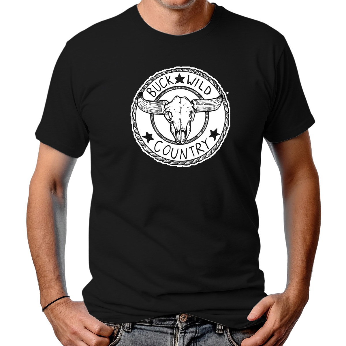 CAMISETA MASCULINA BUCK WILD COUNTRY