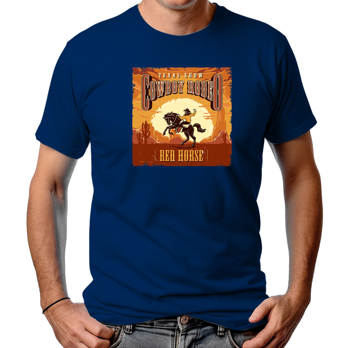 CAMISETA MASCULINA COUNTRY RED HORSE