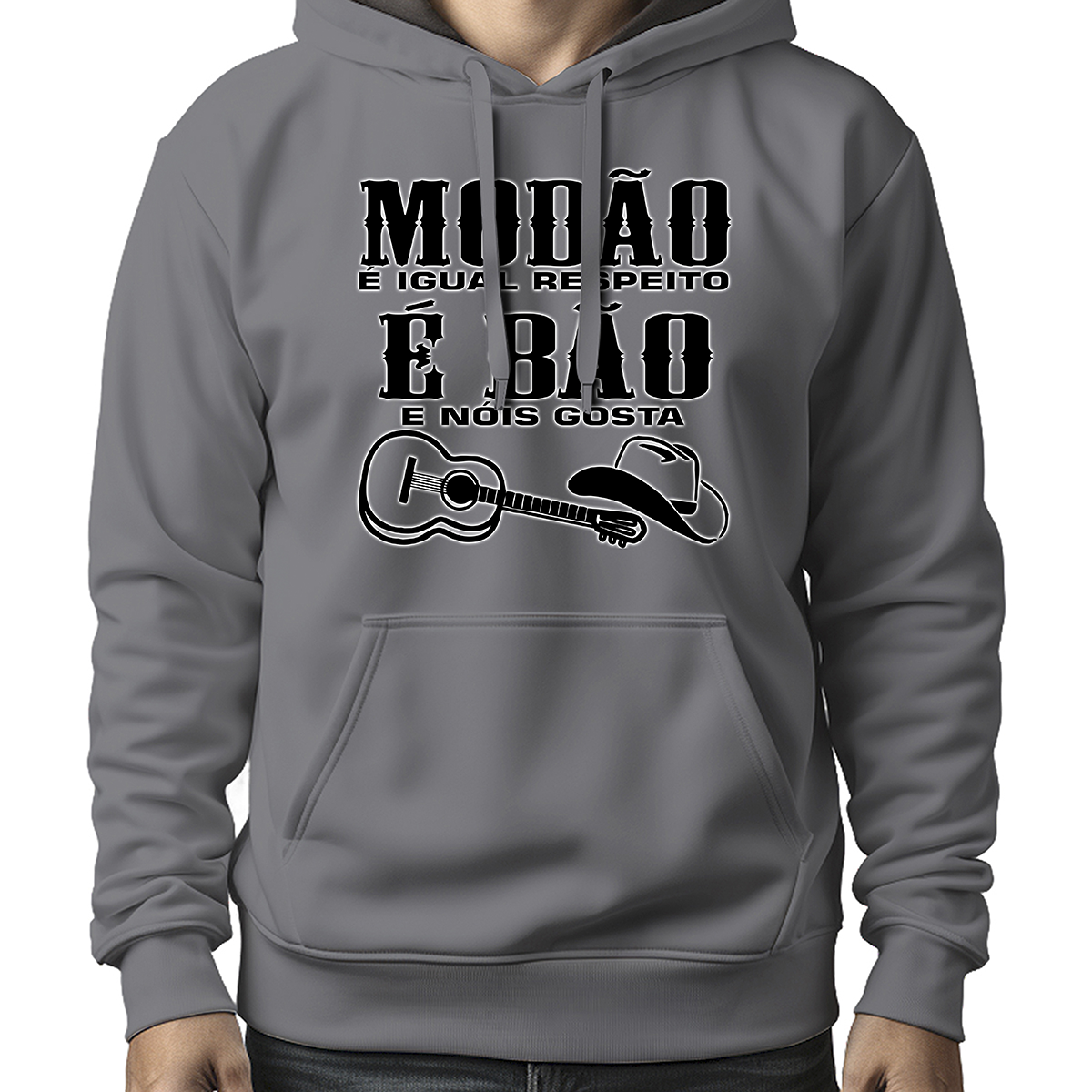 MOLETOM MASCULINO MODÃO É BÃO