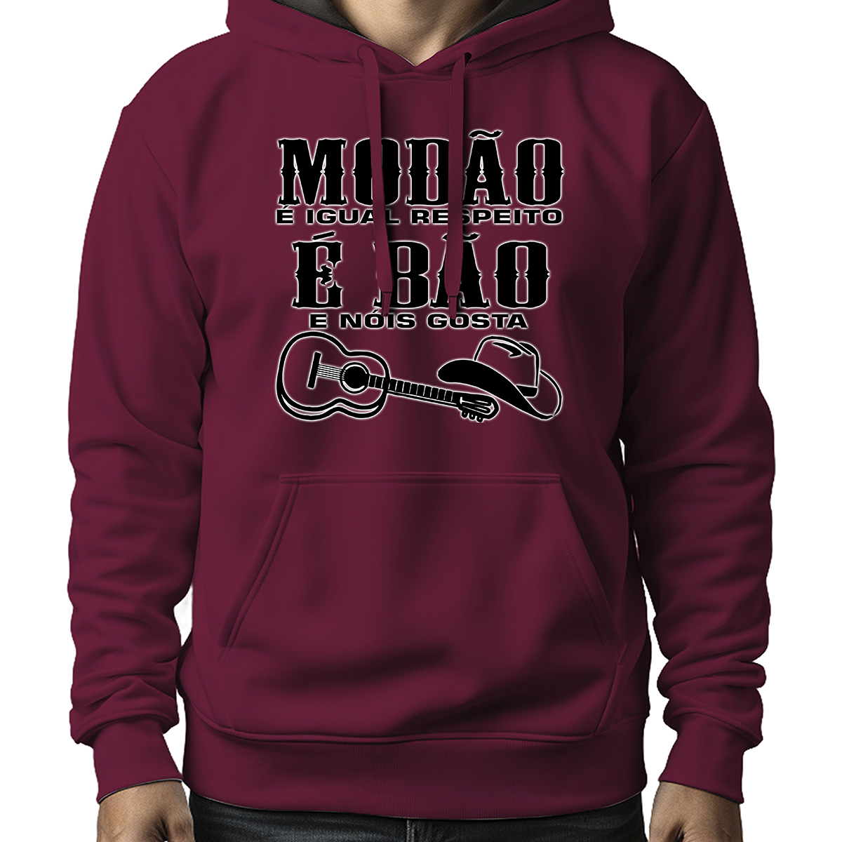 MOLETOM MASCULINO MODÃO É BÃO