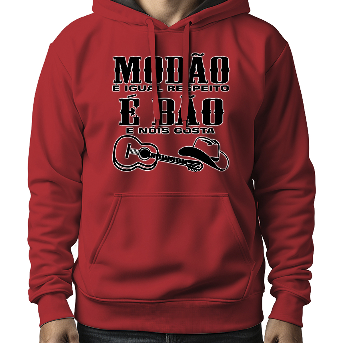 MOLETOM MASCULINO MODÃO É BÃO