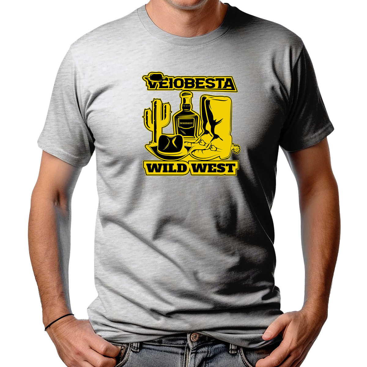 CAMISETA MASCULINA VEIOBESTA WILD WEST 3
